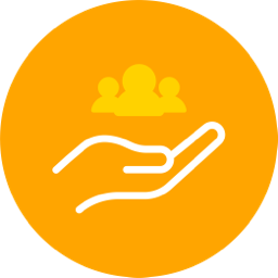 Helping hand icon