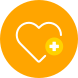 Heart care icon