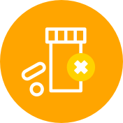 Opioid bottle icon