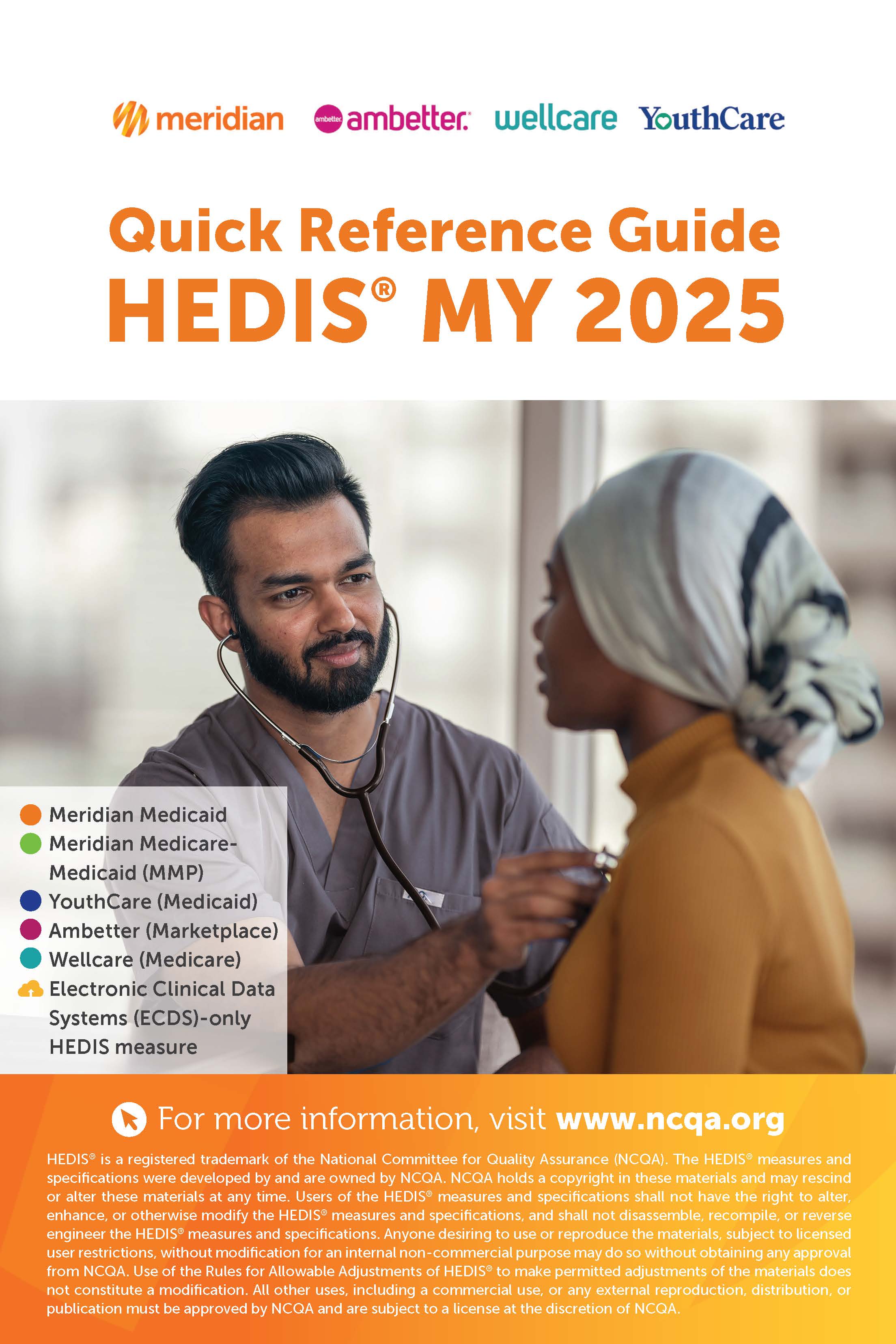 Quick Reference Guide HEDIS MY 2025