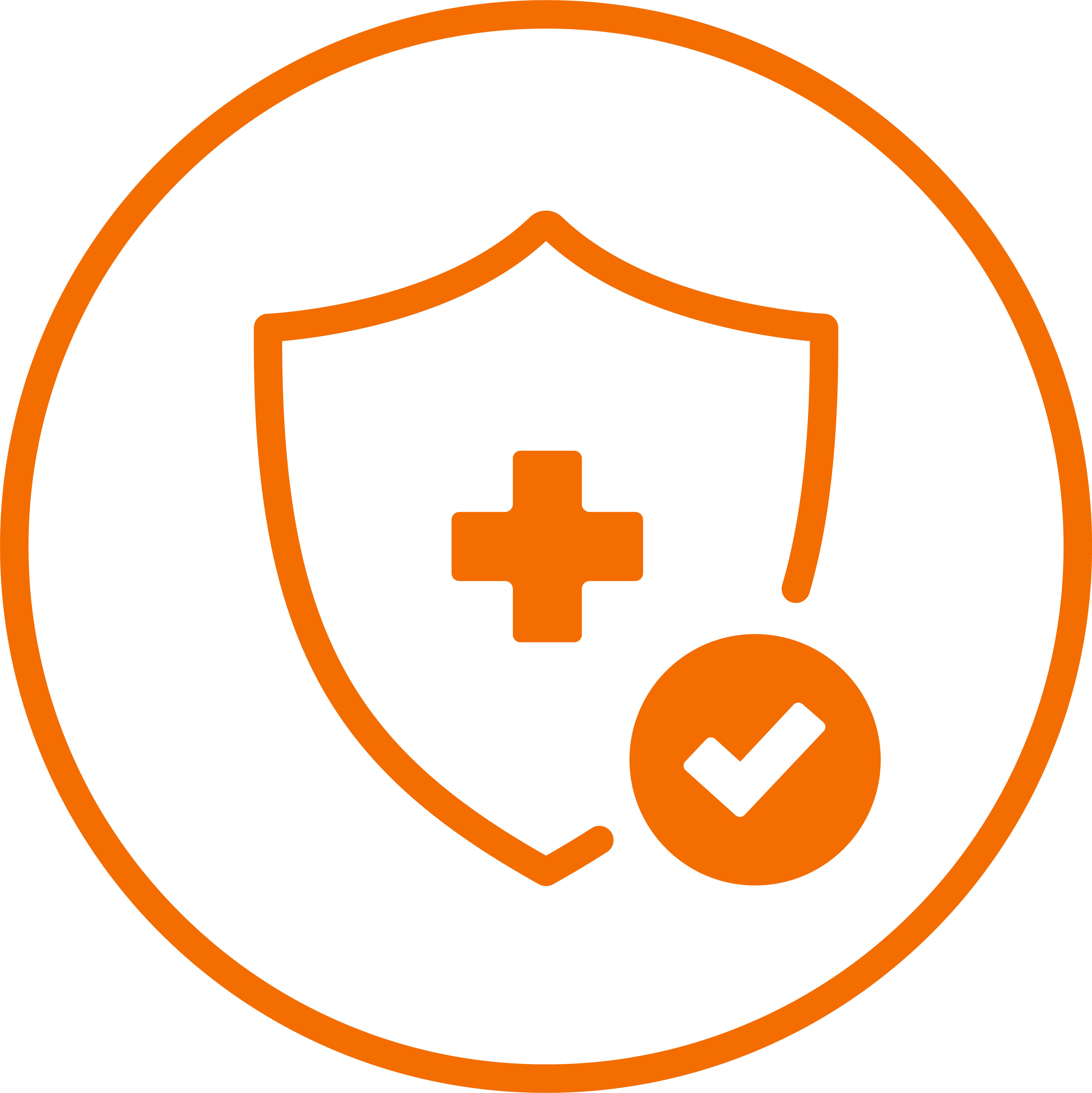 badge and checkmark icon