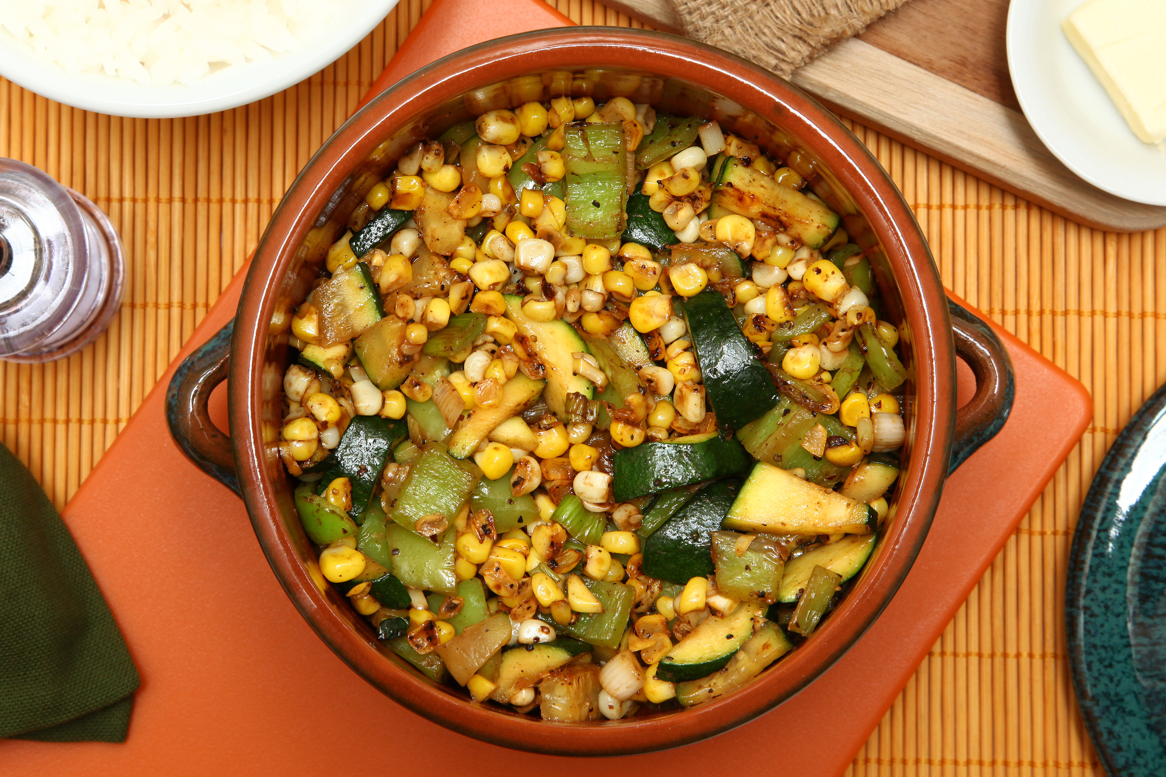 zucchini and corn salad