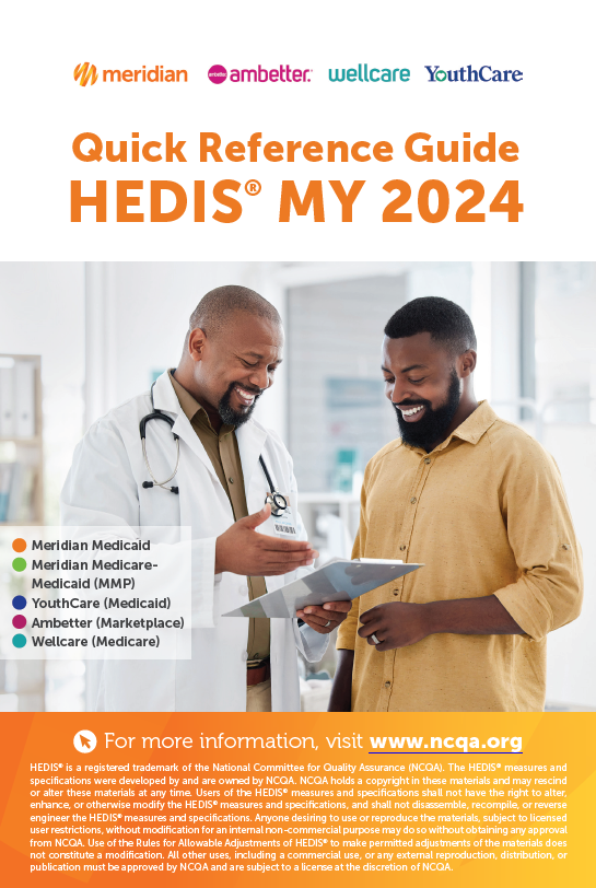 Quick Reference Guide HEDIS MY 2024